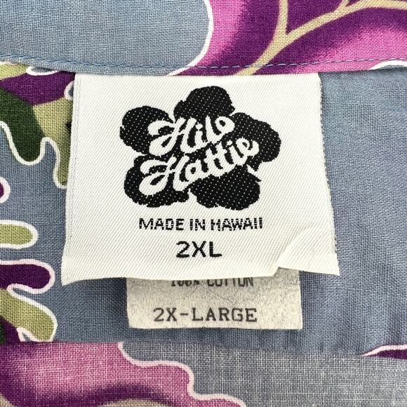Hilo Hattie Vintage 70s Tropical Underwater Plants Fish Button Up Shirt Size 2XL - Picture 6 of 8